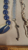 Vintage Costume Jewelry Lot Necklaces ClipOn Earrings Multi Strand Beaded 80s