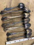 Lot of 7 Vintage Silverplate Spoons - Mixed Patterns Flatware Rockford rodgers