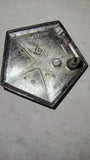 1983-1987 Chrysler Mopar Pentastar Trunk Lock & Fender Emblems OEM Lot of 3