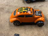 Hot Wheels Redline Custom Volkswagen 1967 Orange VW Bug Vintage Toy Car Hong Kon