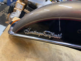OEM Front Fender Harley Heritage Softail Smokey Gold Black W trim Emblems Light