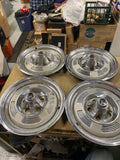 1964-1966 Plymouth Valiant Barracuda 13 Inch OEM Hubcaps Set of 4 Used Mopar