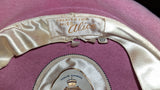 Vintage Borsalino Qualita Suprema Pink Felt Pillbox Hat Miss Alice Italia