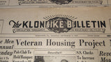 1958 Newspaper Lot Klondike Bulletin & Carson Barnes Circus Poster
