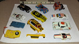 Vintage HO Slot Car Body Lot Aurora AFX Tyco Pro Cigar Box Diecast Camaro Parts