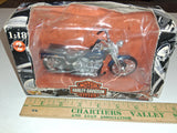Maisto 1:18 Harley-Davidson FXSTS Springer Softail Blue Motorcycle Damaged Box