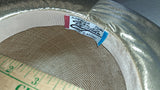 Vintage Mr John Classic NY Paris Gold Straw Wide Brim Hat Saks Box