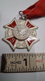 Vintage Polish Scouting LHP SLPH Medal Badge Set Czuwaj Red White Ribbon Case