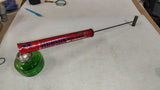 Vtg 1950s Hudson Nebu-Lizor Sprayer Hand Pump Green Glass Bottle