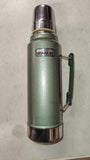 Vintage 1989 Aladdin Stanley Thermos A-944DH 1 Quart Green Vacuum Bottle USA
