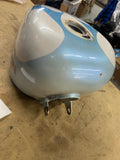 Harley Custom Painted Blue Flame Fuel Gas Tank Ironhead sportster Chopper Peanut