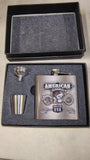 2010 The Road's End "American Classics" Motorcycle Flask Gift Pack Set