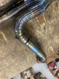 Custom 2-Into-1 Titanium Exhaust Pipe Harley touring Glide FLH Sp concepts?