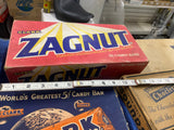Vintage Clark Zagnut Candy Bar Wrapper - box Collectible Store display advertisi