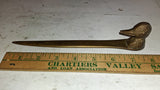 Vintage Solid Brass Duck Head Letter Opener 8" Desk Paper Knife Made In India