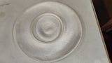 Vintage 1960s White Woven Straw Lampshade Hat Wide Downturned Brim U-Pick