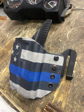 Socal Pistol Holster OEB US  American Flag Kydex Style Belt Loop RWB Outside