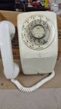 Vintage Automatic Electric AE90 Rotary Wall Phone Ivory White GTE Monophone