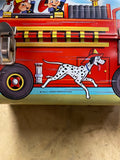 vtg Disney Fire Fighters Metal Lunch Box 70s Aladdin Collectible Tin Termos Mint