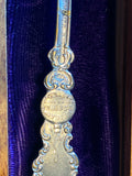 1902 Sterling Silver Civil War Commemorative Collectible Spoon Antique Box Washi