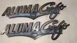 Vintage Alumacraft Boat Emblems Pair Cast Crown Logo Douglas Stemac 12"