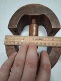 Antique Wooden Hat Stretcher Block Millinery Tool Vtg Derby Fedora Jack Block