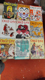Vintage Child Life Magazine Lot of 9 Issues 1954 Complete Run Spanning Year