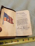 1941 US Armed Forces Army Marines New Testament WWII Vintage Military Bible Vtg