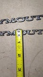 1968-1974 Plymouth Barracuda Duster Emblem Badge OEM Mopar 28591 Lot of 2