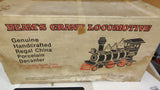 Vintage Jim Beam 1872 Grant Locomotive Porcelain Decanter Empty With Box