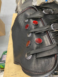 FLSTS Heritage Softail Springer Leather Saddle Bag Red Trim Harley Softail OEM!