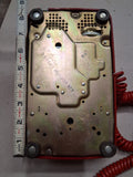 Vintage ITT 2500 Red Push Button Desk Phone Retro Modular Landline Telephone