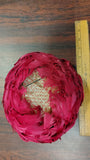 Vintage 1950s 1960s Red Feather Pillbox Hat Mesh Veil Cocktail Fascinator Cap