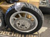 Pair Mag Wheels Tires Harley Sportster Dyna FXR 99< 3/4 3x16 2.5x19 Front Rear