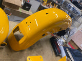 Yellow Chrome Paint set Harley Sportster 883 1200 2001 GAs TAnk fenders OEM nice