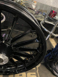 Black Roulette Front Wheel  Harley Touring 3.5x19 OEM Street Road glide FLH Ultr