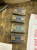 Vintage Benaco Blue Steel Double Edge Safety Razor Blade Boxes Lot