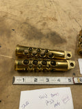 Solid Brass Custom Footpegs Harley Sportster Dyna Softail Chopper Motorcycle Dri