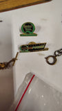 Vintage Jewelry Pin Lot Bulova Watch Mickey Mouse Hard Rock Quaker State Scout