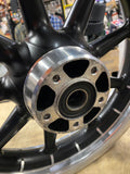 Front 9 Round Spoke Mag Harley Touring FLH Ultra classic Glide 00+ 3x16 Nice!