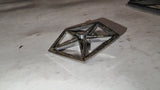 1983-1987 Chrysler Mopar Pentastar Trunk Lock & Fender Emblems OEM Lot of 3