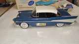 Jim Beam 1957 Chevy Bel Air Porcelain Decanter Pennsylvania Harbor Blue JW023