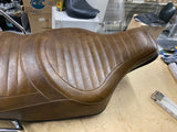 Harley Spring Comfort Flex Seat Brown Shovelhead FLH Electra Glide OEM Grab Rail