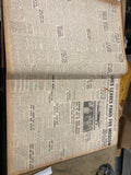 Johnstown Democrat 1938 Advertising hardcover archival library newspaper bound