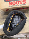 Vtg  black winter ushanka Russian trapper trooper hat Foldable ear flaps Small