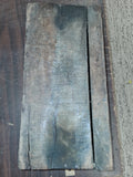 Vtg Wood Finger Joint Box Handcrafted Country Decorative Box Bin Rustic Antique