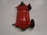 Vintage Louis Marx & Co. Wind-Up Hard Plastic Race Car — For Parts or Repair