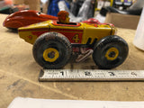 Marx Vintage Tin Litho No.4 Windup Midget Racer Car Toy Boattail Indy 30's Colle