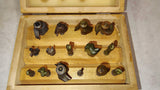 Vintage Carbide Router Bit 15pc Set with Wooden Storage Box Case