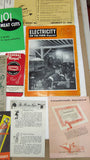 Vintage Mid Century 1950s Ephemera Lot Pamphlets Brochures Advertising MORE!